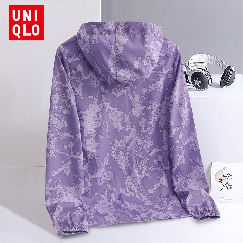 Uniqlo Áo Khoác Chống Nắng Gió Chống Tia UV Siêu Nhẹ Thoáng Khí Họa Tiết Rằn Ri Thời Trang Cho Nam Và Nữ 2022