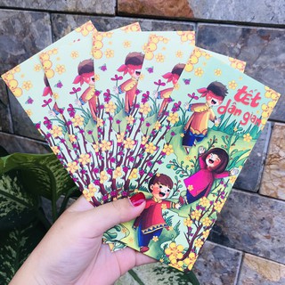 Bộ 6 bao lì xì Tết dân gian