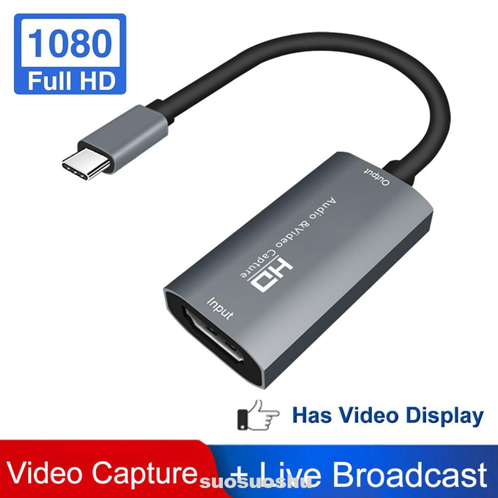 Game Portable Broadcasting Anti Interference Live Streaming HDMI To TYPE C Record Via DSLR Video Capture Card