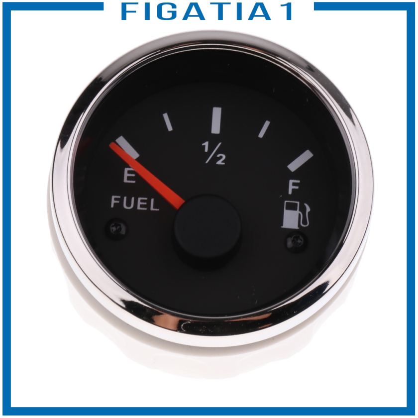 [FIGATIA1]Brand New Durable Car 2\" 52mm Fuel Level Gauge Meter E-1/2-F Pointer