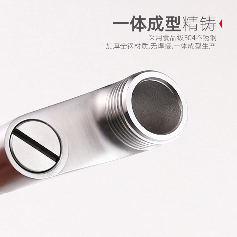 Đầu Nối Vòi Nước Nóng/ Lạnh Bằng Thép Không Gỉ 304 1/2‘ Đầu Ra 3/4‘