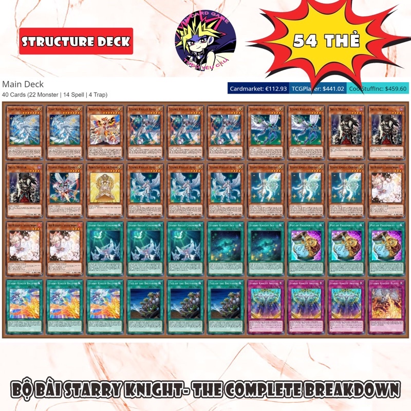 Bộ Bài Starry Knight 54 Thẻ.
