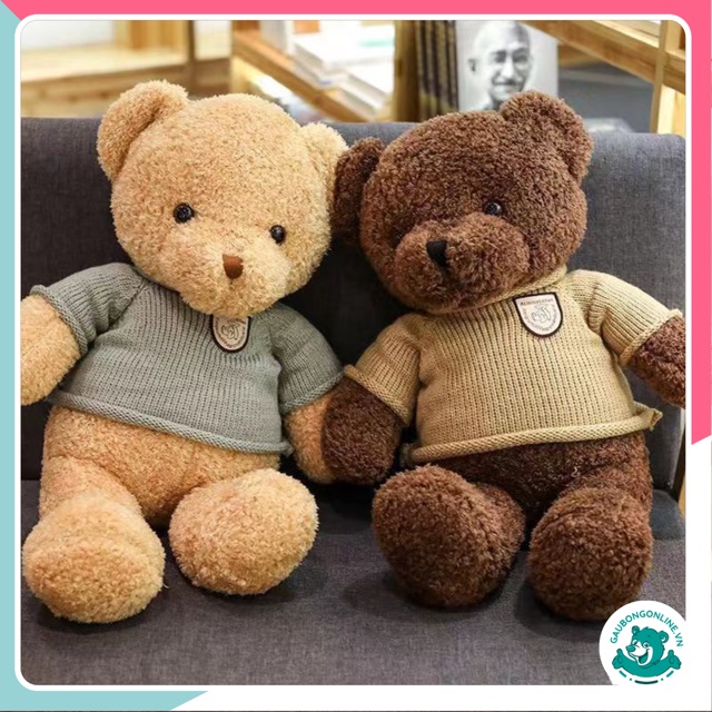 Gấu bông Teddy 70cm Hàng Cao Cấp lông xù – Mẫu Gấu Teddy Head Tales Đẹp dùng làm Quà Tặng.