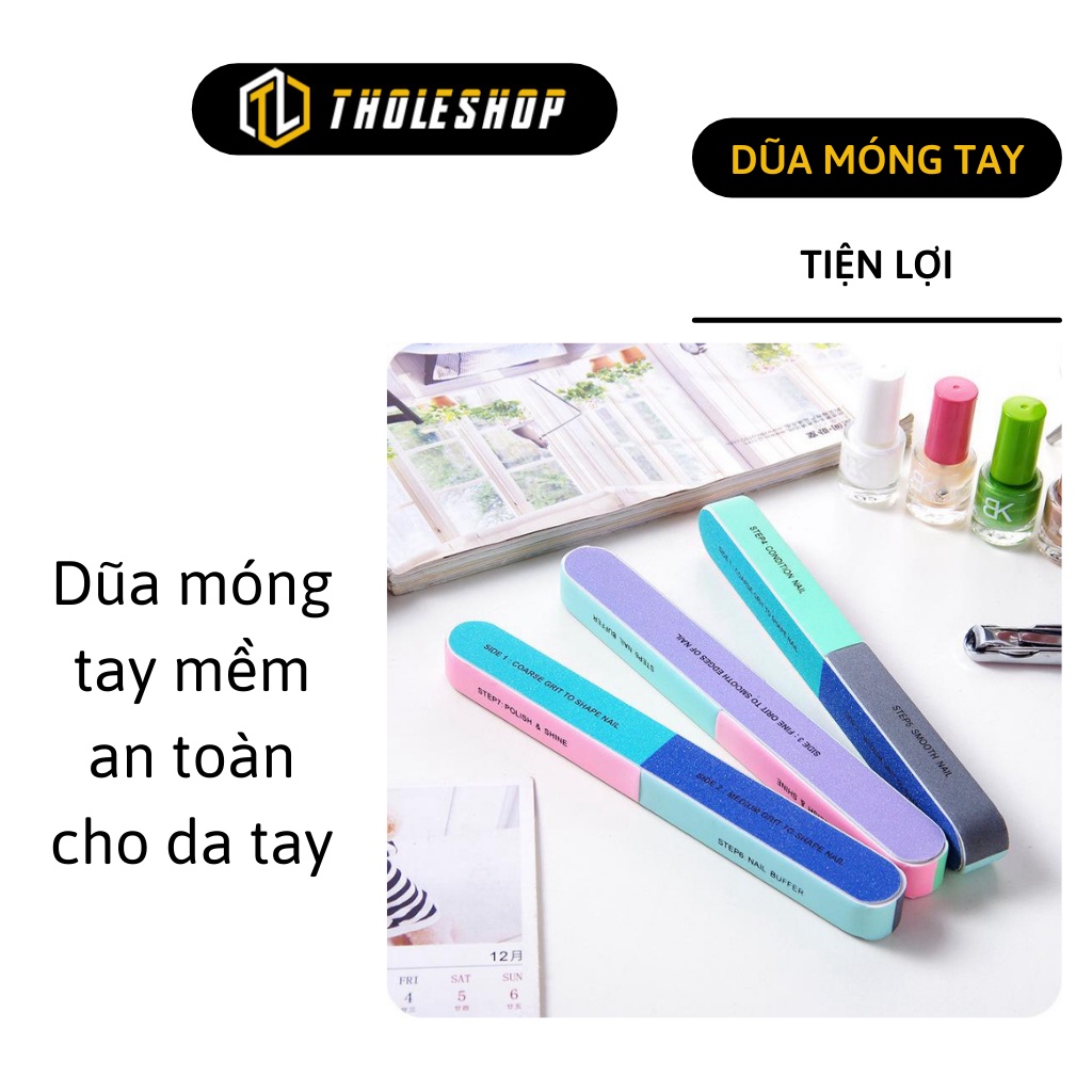 Đồ Dũa Móng Tay - Dụng Cụ Dũa Móng 6 Mặt Chuyên Nghiệp Mềm Mại, An Toàn 8007