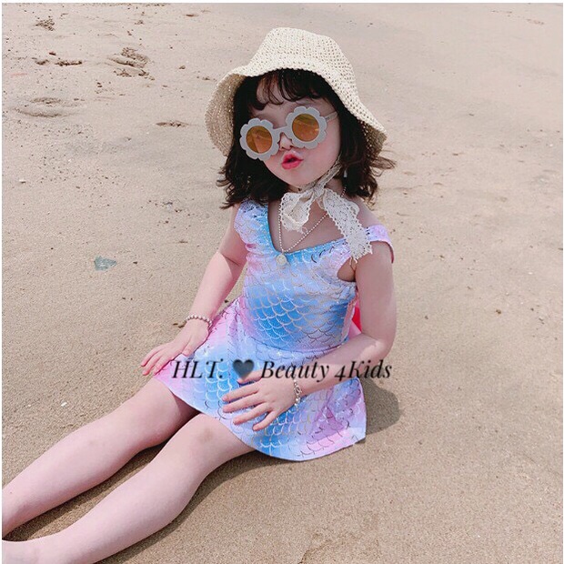 Đồ bơi bé gái - Set bơi bikini nàng tiên cá hot hit