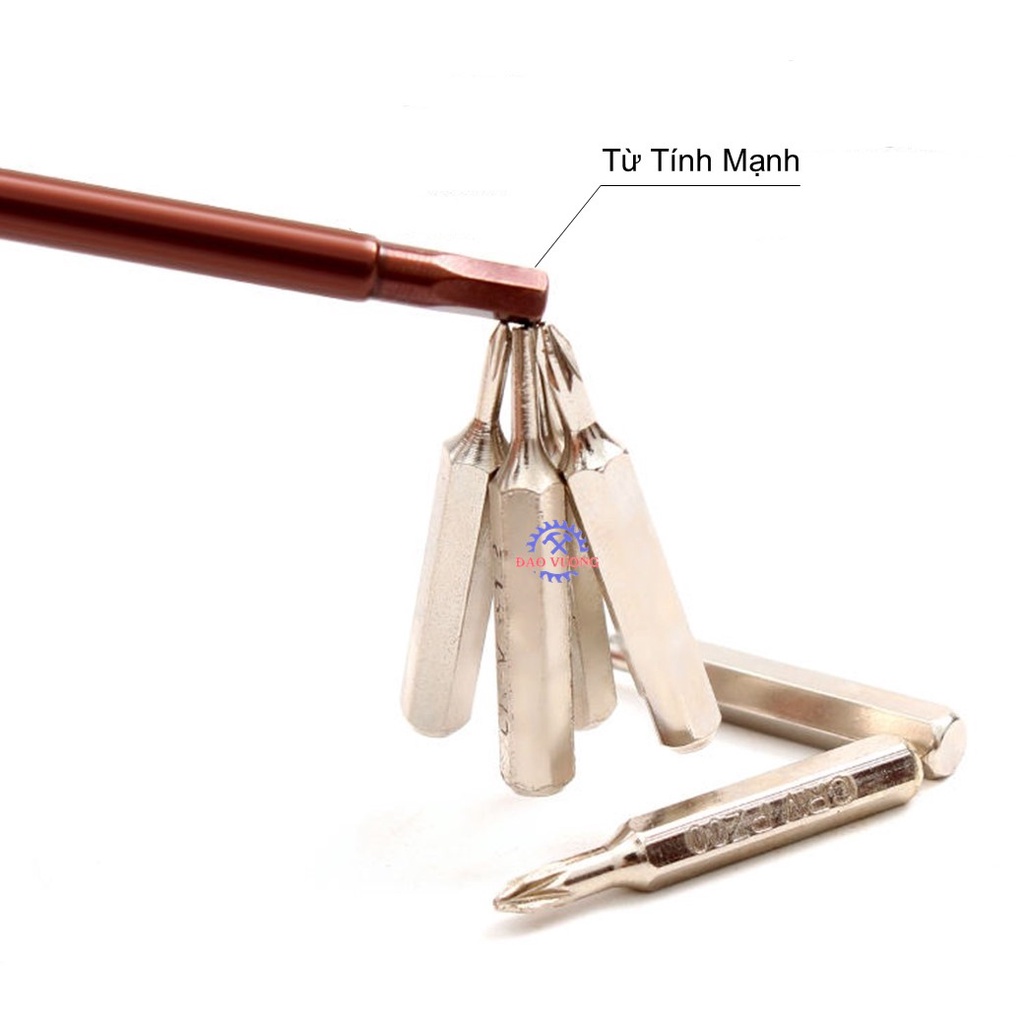 1 Đầu bắn vít lục giác dài 100mm Kapusi K-7185 1.5 - 8.0mm | Chuôi cắm: lục giác 6.35mm tiện lợi cho mọi loại khoan