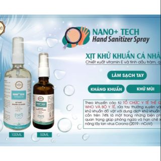 Xít sát khuẩn nhanh Nano 50ml