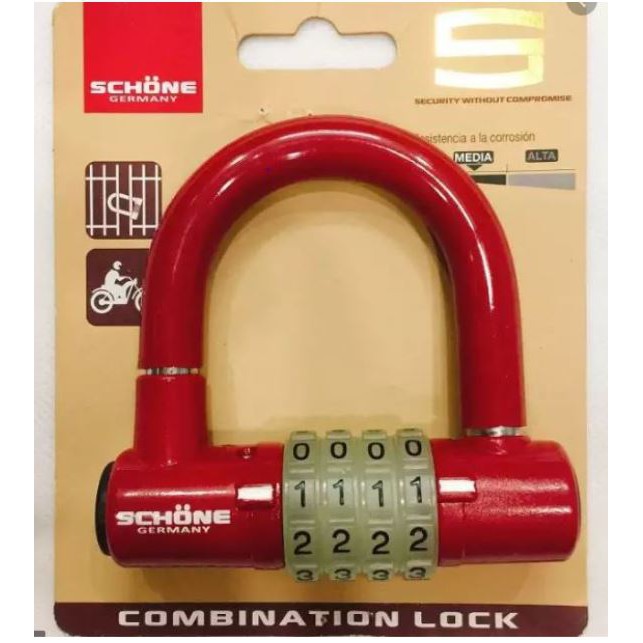 Khóa số chữ U chống trộm nhỏ gọn nhưng rất an toàn ạ [ giao màu ngẫu nhiên ]