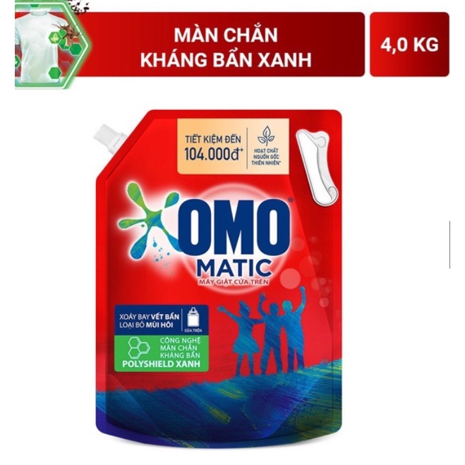 Túi nước giặt OMO Matic 3,7kg/4kg