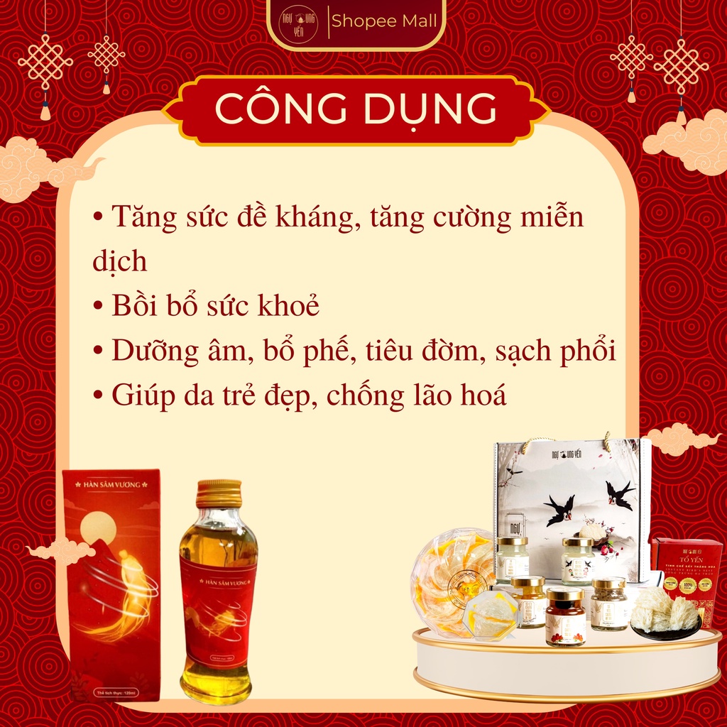 [Mã BMLT100 giảm đến 100K đơn 499K] Yến khô tinh chế sợi dài Thương hiệu Ngự Cung Yến - khối lượng 10g