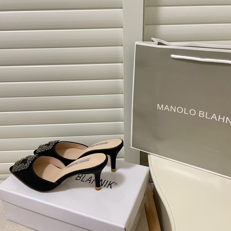 Giày Cao Gót Da Cừu Mũi Nhọn Đính Đá 6.5cm Thời Trang Quyến Rũ Cho Nữ