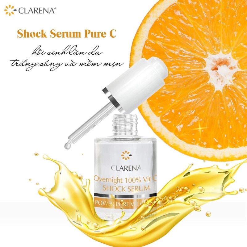 Serum C Shock Clarena Làm Trắng Căng Bóng Chống Lão Hoá