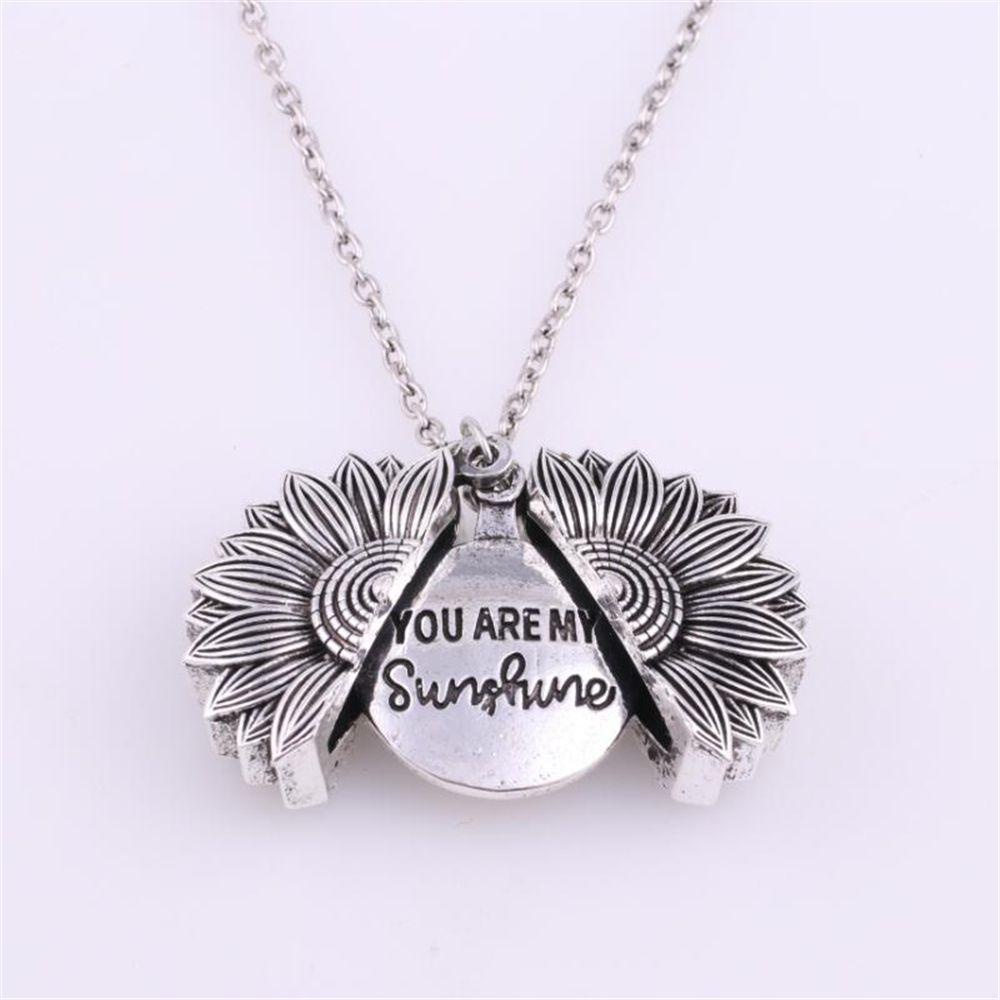 MIH Vòng cổ Mặt Khắc Chữ You Are My Sunshine Thời Trang