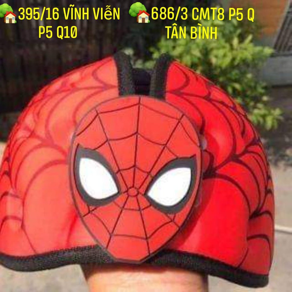 Nón bảo hiểm cho bé JIZO HELMET (MUMGUARD) mẫu Spiderman ngộ nghĩnh