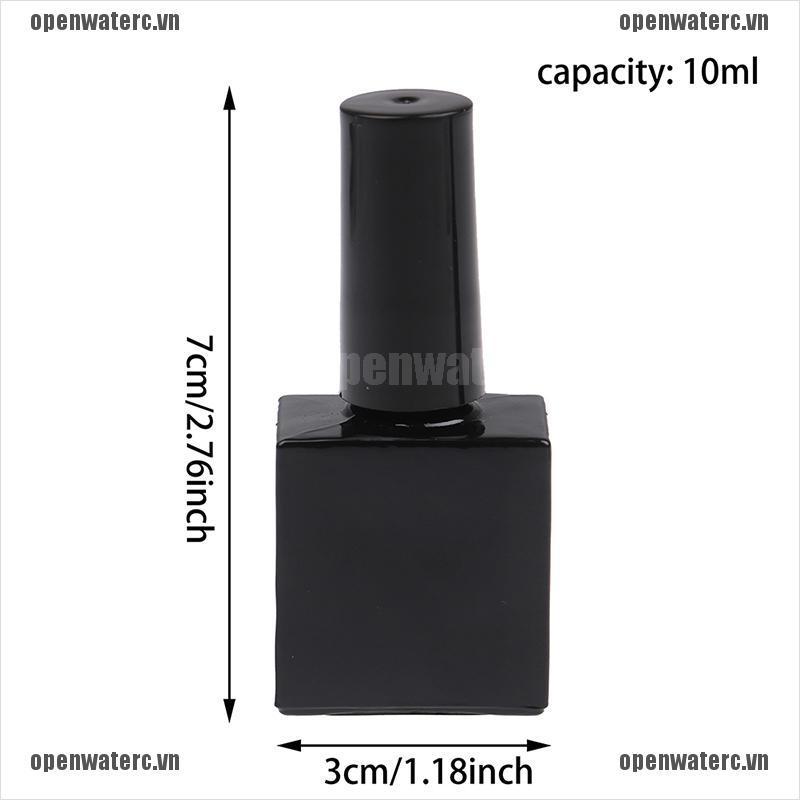 1 Lọ Thủy Tinh Rỗng 10ml Đựng Sơn Móng Tay Với Cọ Rửa