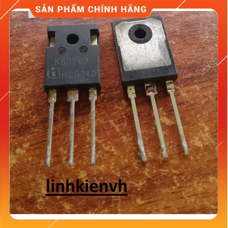 Bóc máy Igbt K50T60 50A-600V-To 247 chân nối dài