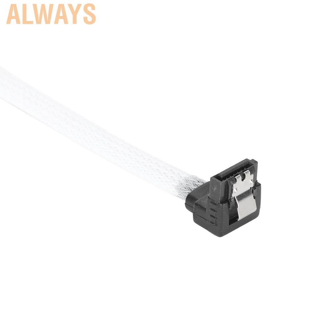 Cáp ổ đĩa SATA 3.0 8 lõi 7 chấu màu trắng trơn mở rộng cải thiện tốc độ tiện dụng