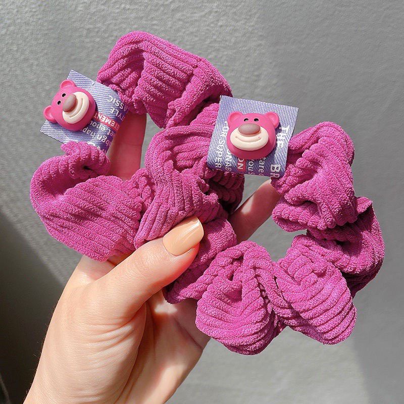 Dây buộc tóc họa tiết Lotso phong cách Hàn Quốc