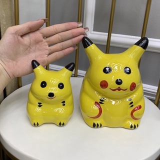 Ống tiết kiệm sứ pikachu đáng yêu, heo đất pikachu sứ nhỏ dễ thương