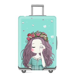👏 vỏ bọc vali hành lý - hình cô gái