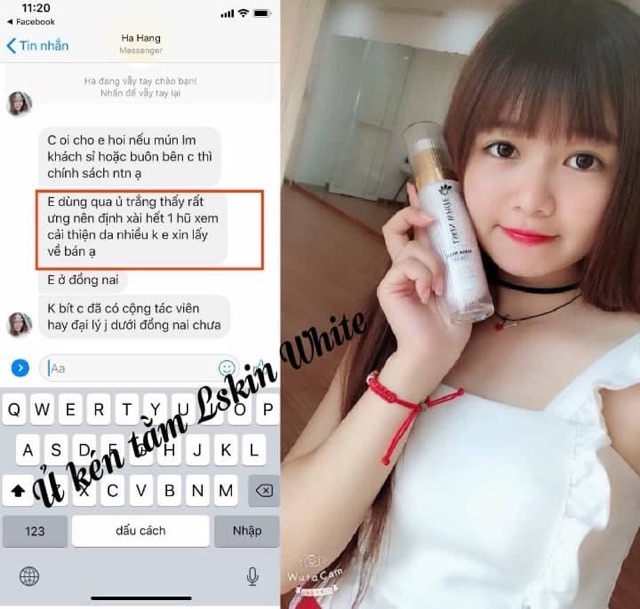 Ủ TRẮNG KÉN TẰM LSKIN WHITE (HÀNG CÔNG TY) | BigBuy360 - bigbuy360.vn