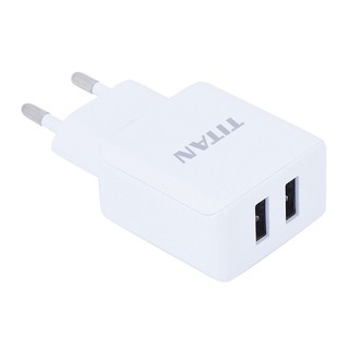 Củ Sạc 2 Cổng Sạc Nhanh 2A TITAN - SN07 (Bảo hành 12 tháng)