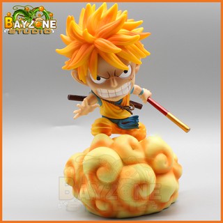 Mô hình luffy kết hợp songoku cưỡi cân đẩu vân