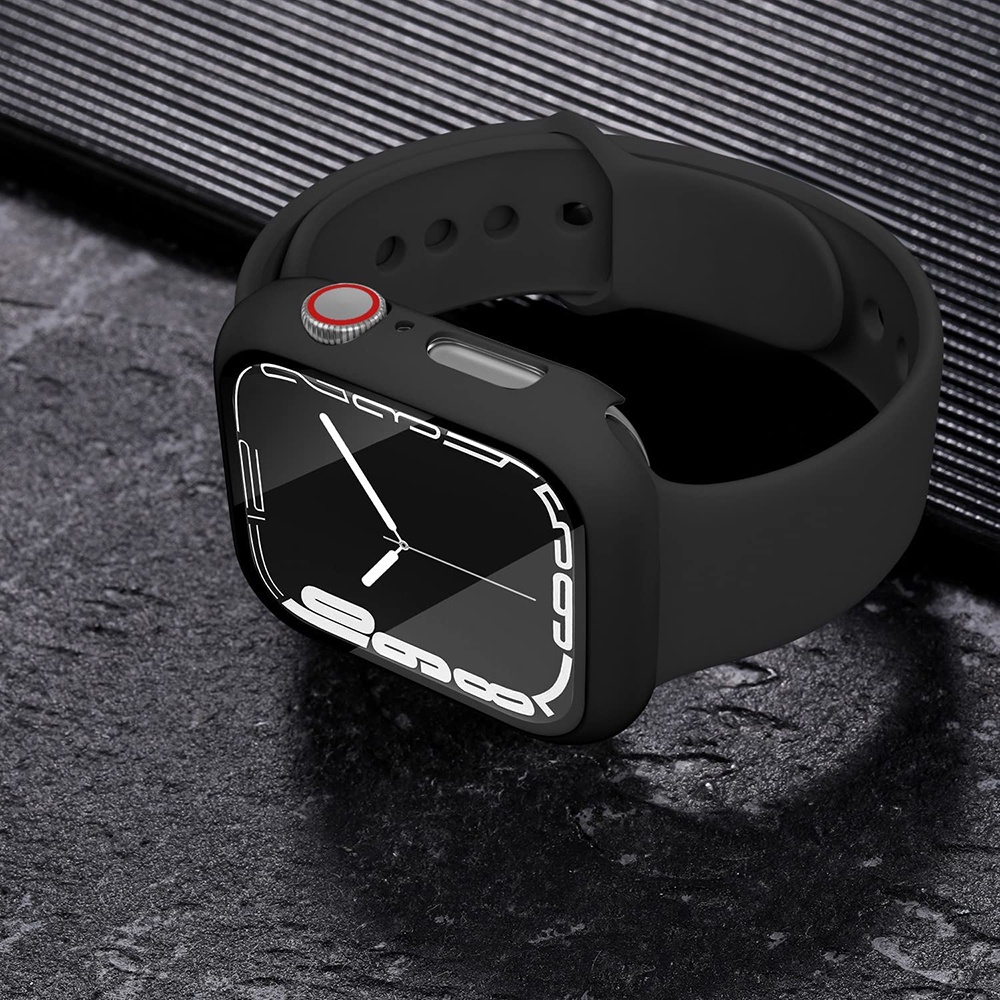 Ốp Kính Cường Lực Cho Đồng Hồ Thông Minh Apple Watch VS Dây Cao Su Series 7/6/5/SE/4/3/2/1 Size 38-40-41-42-44-45mm
