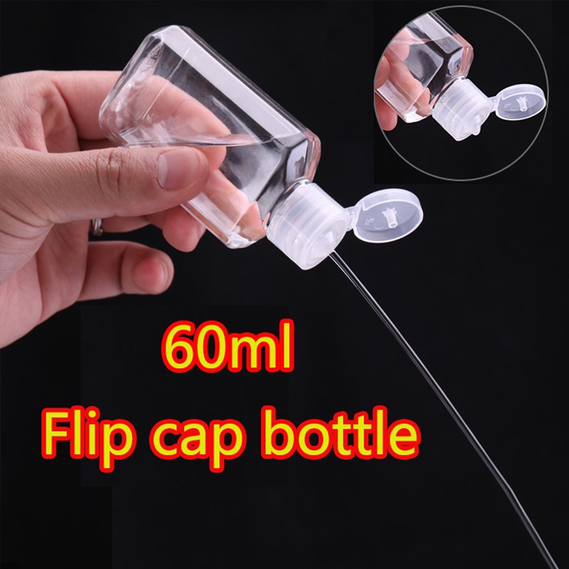 Chai nhựa HOUSEEKER trong suốt nắp lật dung tích 60ml sử dụng tiện lợi