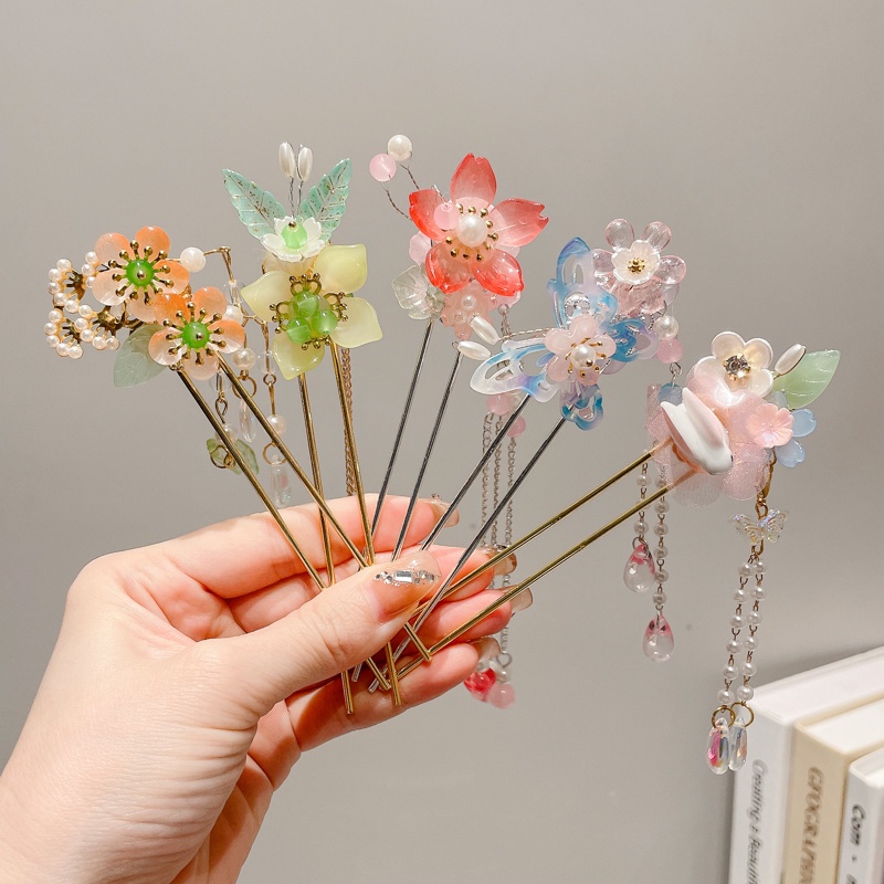 Trâm Cài Tóc Hình Chữ U Phong Cách Vintage Thanh Lịch