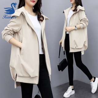 Áo khoác dáng dài một hàng nút sành điệu cho nữ