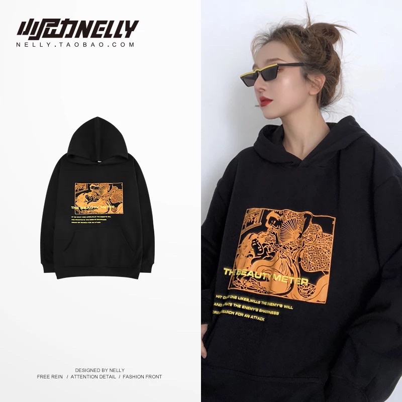 [SẴN] Hàng mới về - Áo nỉ hoodie Nelly lót lông unisex mã 013