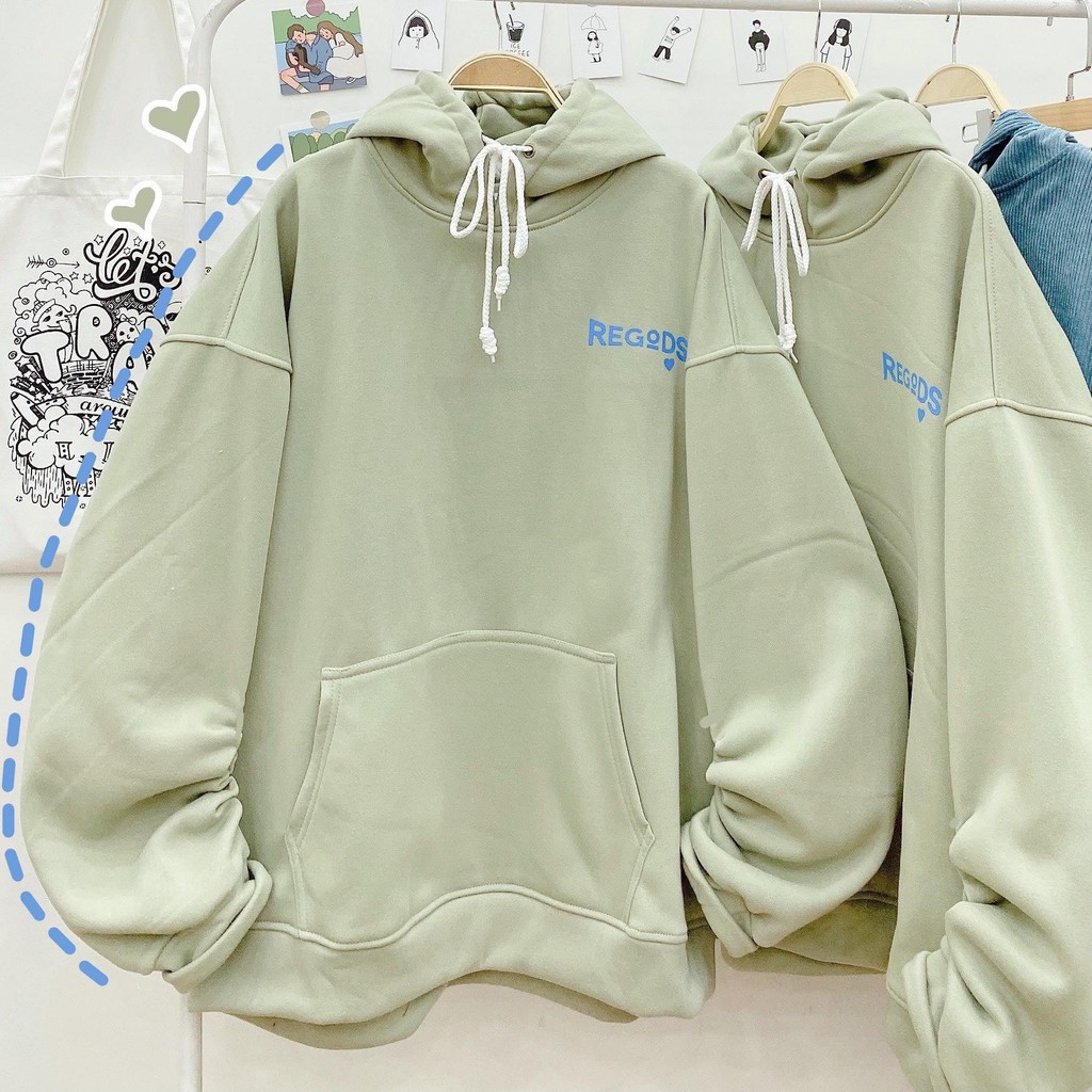 [Mã SKAMFSW175 giảm 10K đơn 50K] Áo Hoodie Nỉ Dáng Rộng Chữ Hàn Unisex