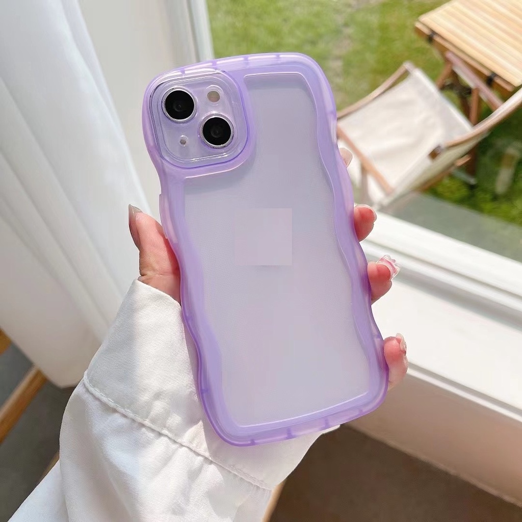 Ốp Điện Thoại Trong Suốt Họa Tiết Gợn Sóng Cho Iphone 12 pro max 11 pro max xs max xr x 7 8 plus