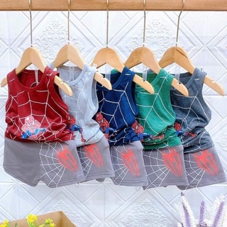 Bộ sát nách người nhện spiderman cho bé trai 7_19kg
