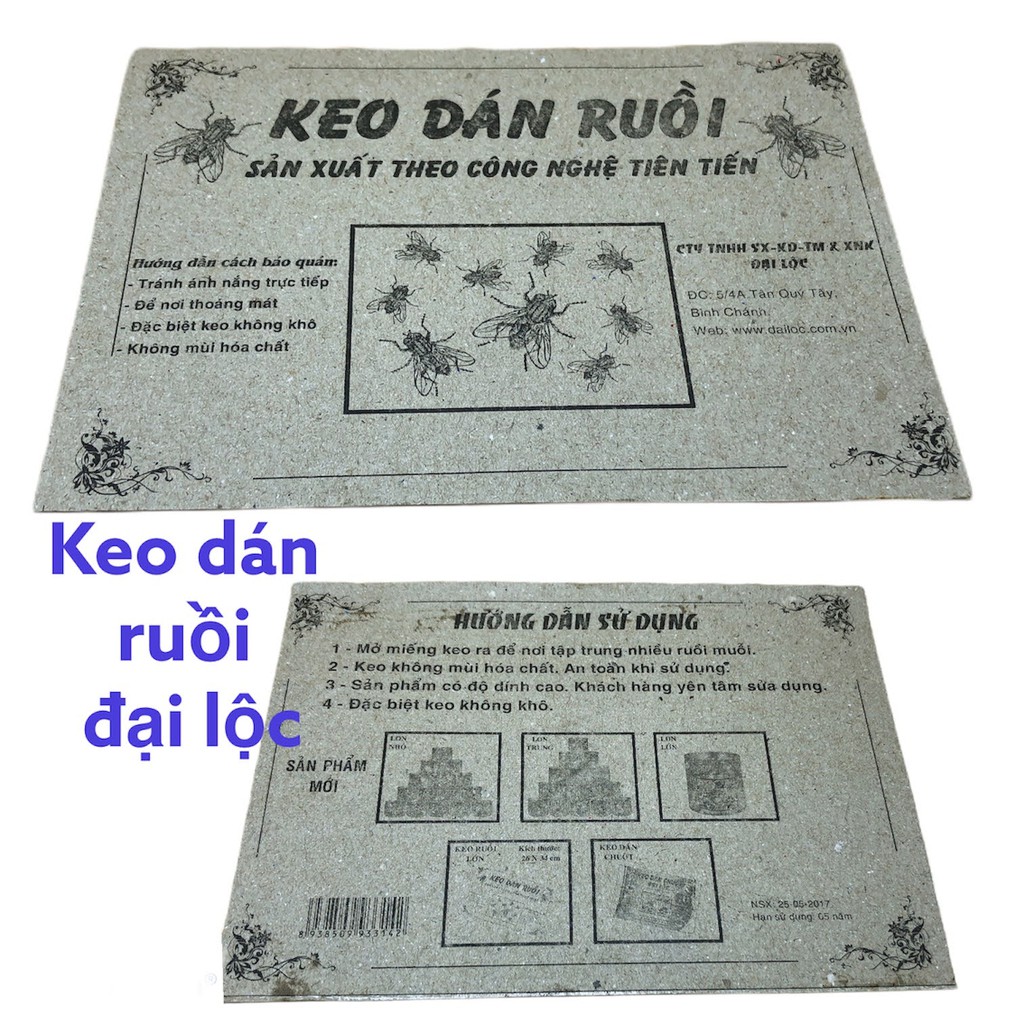 Keo Dán Ruồi Đại Lộc 1 Miếng