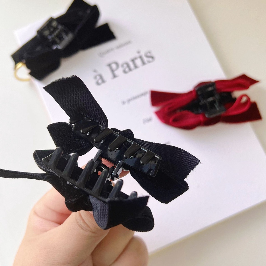 Kẹp Tóc Nữ Hình Nơ Lớn Cổ Điển