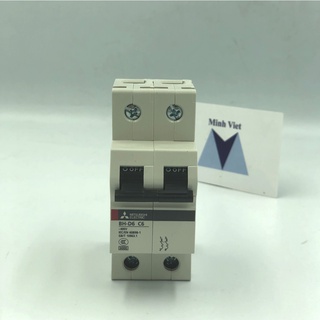 Cầu dao tự động/ át tép/ át cài mcb 2 pha 6- 63a dòng cắt 6ka mitsubishi bh-d6