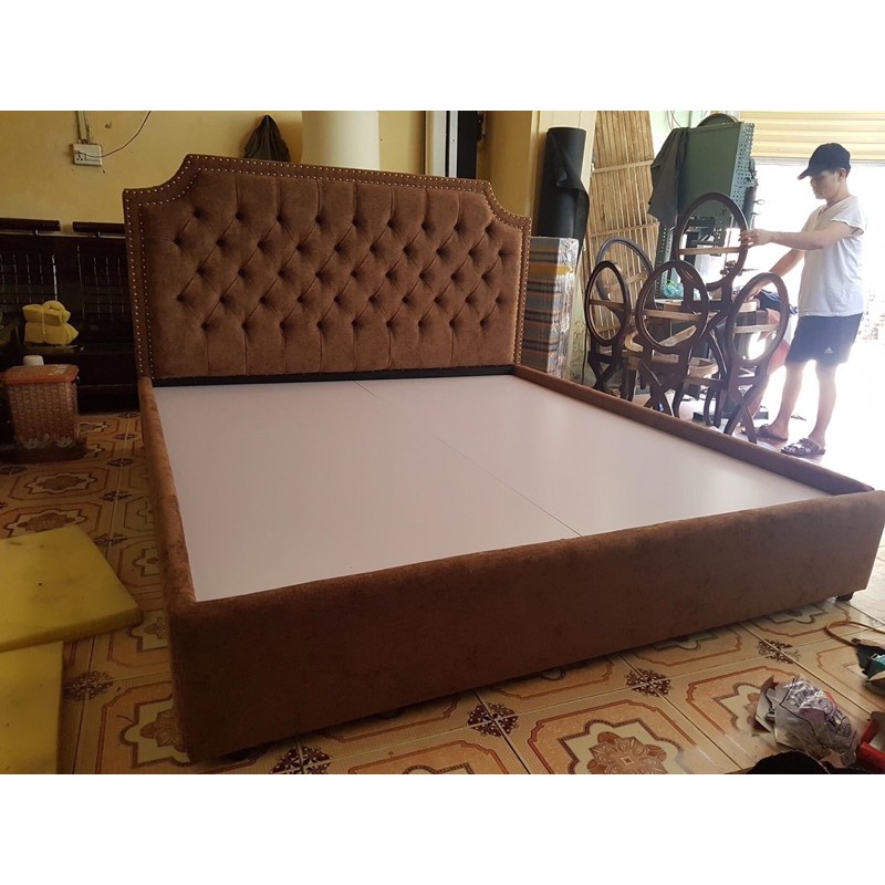 Giường sofa vải nỉ , da