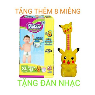 HCM {TẶNG 8 MIẾNG +TẶNG ĐÀN NHẠC PIKACHU }TÃ QUẦN BOBBY M60+8 , L52+8 , XL46+6 , XXL44+8