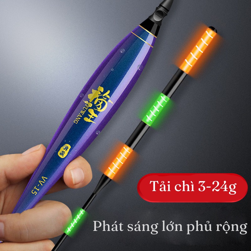 Phao Câu Đài tăm to cao cấp Trúc Hiên Lâu thông minh , có đèn , truyền tín hiệu rất nhanh , vòng chống thấm nước