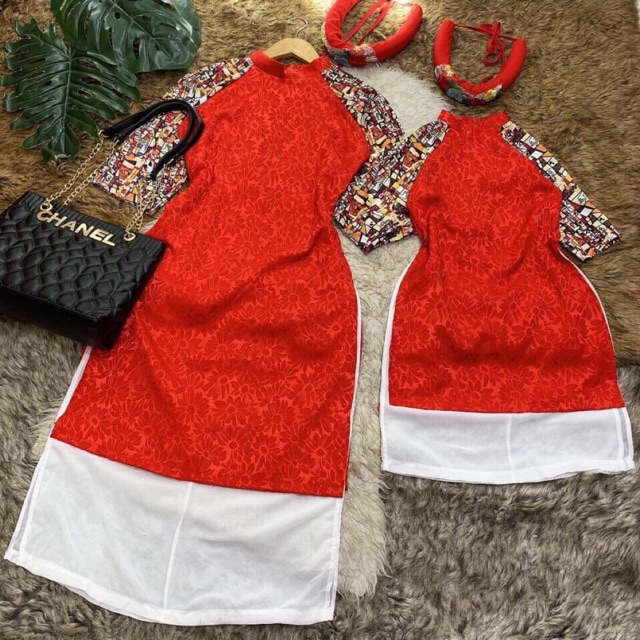 Set áo dài mẹ con