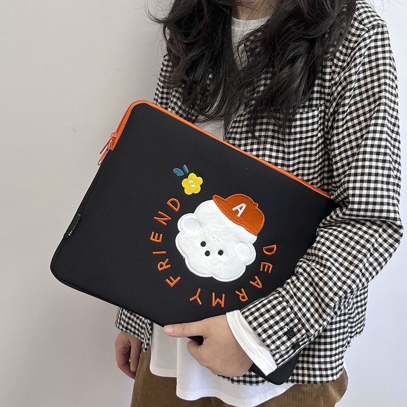 Túi Đựng laptop Thêu Họa Tiết Hoạt Hình Xinh Xắn