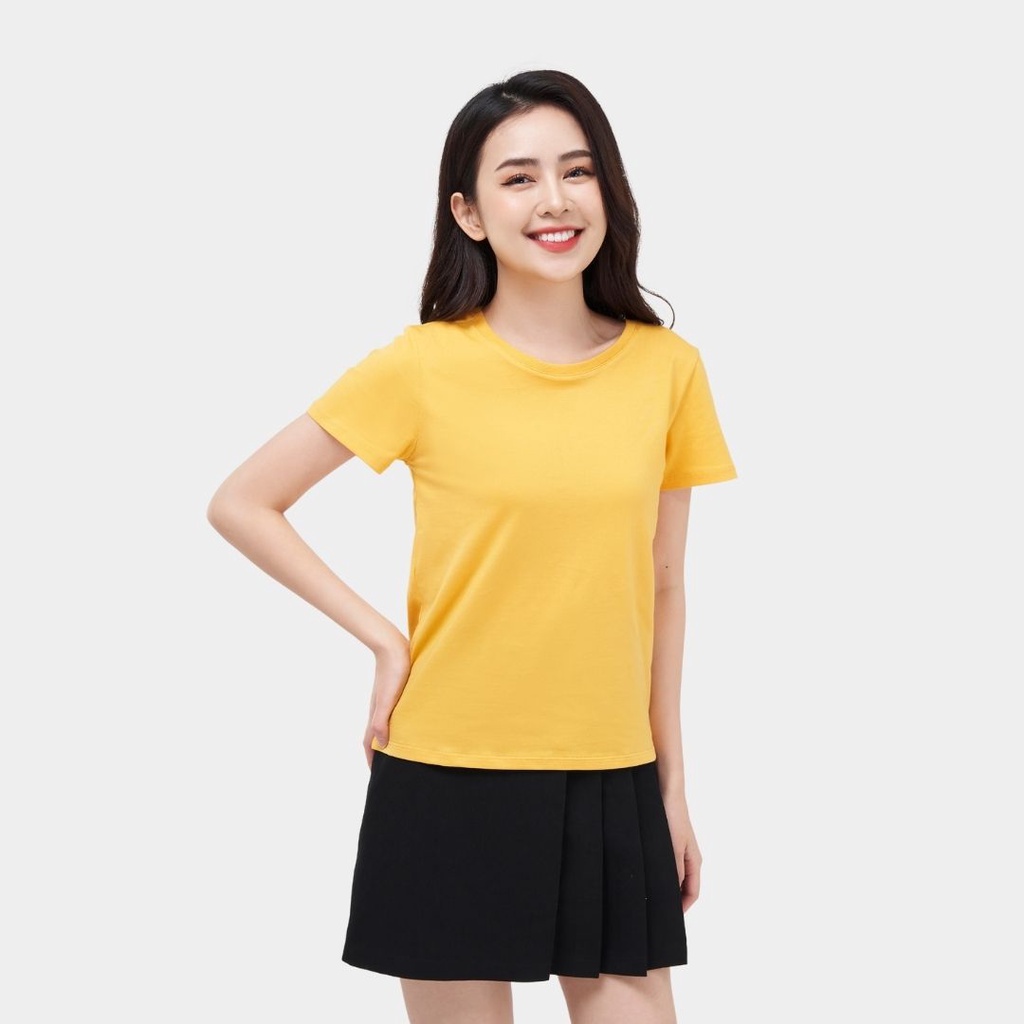 4/7 Áo thun tshirt nữ YODY chất cotton đàn hồi thoáng mát thấm hút mồ hôi TSN5346