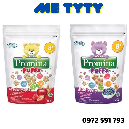 Bánh Ăn Dặm Promina Vị Táo , Việt Quất (Hàng chuẩn có tem phụ) Gói 15g