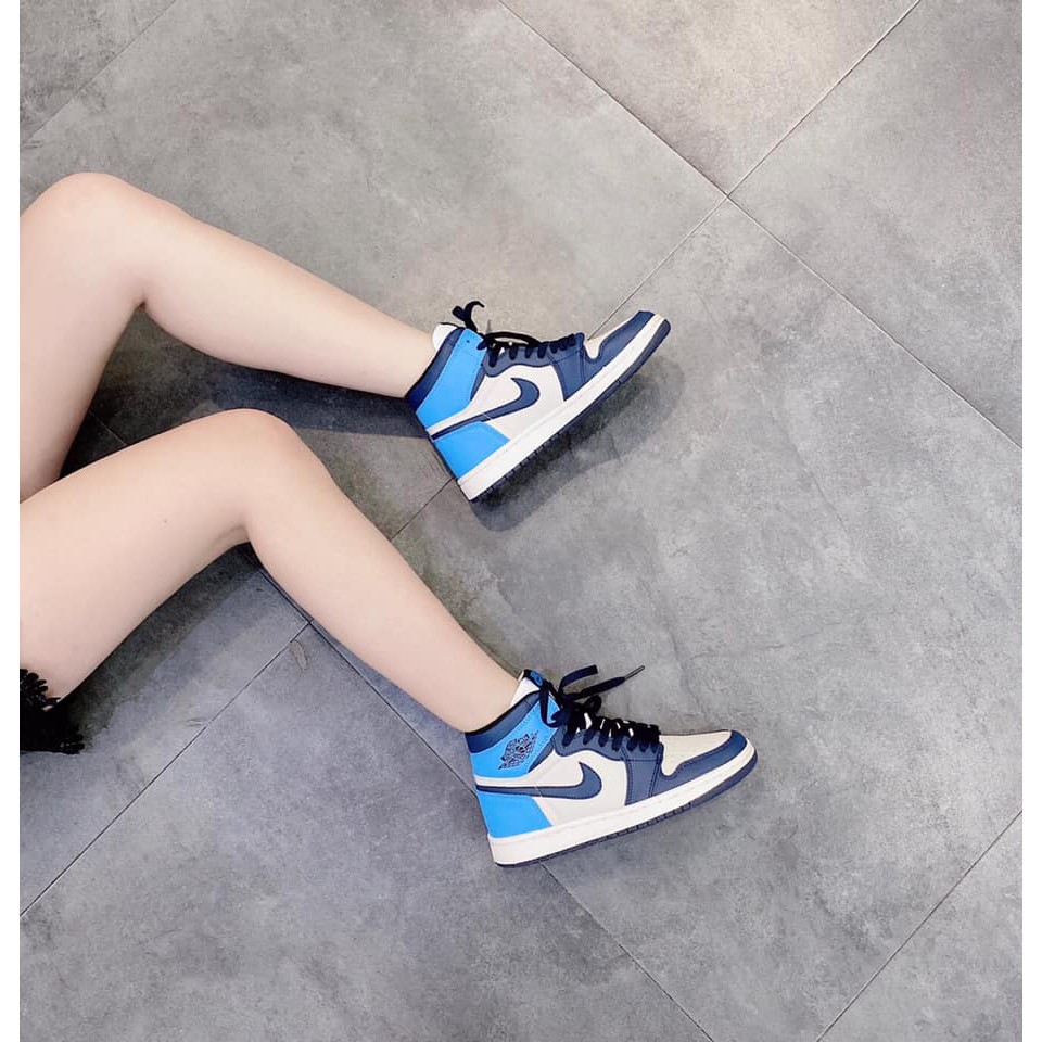 Giày thể thao NK Jo.dan cổ cao xanh dương có size nam (36-43)