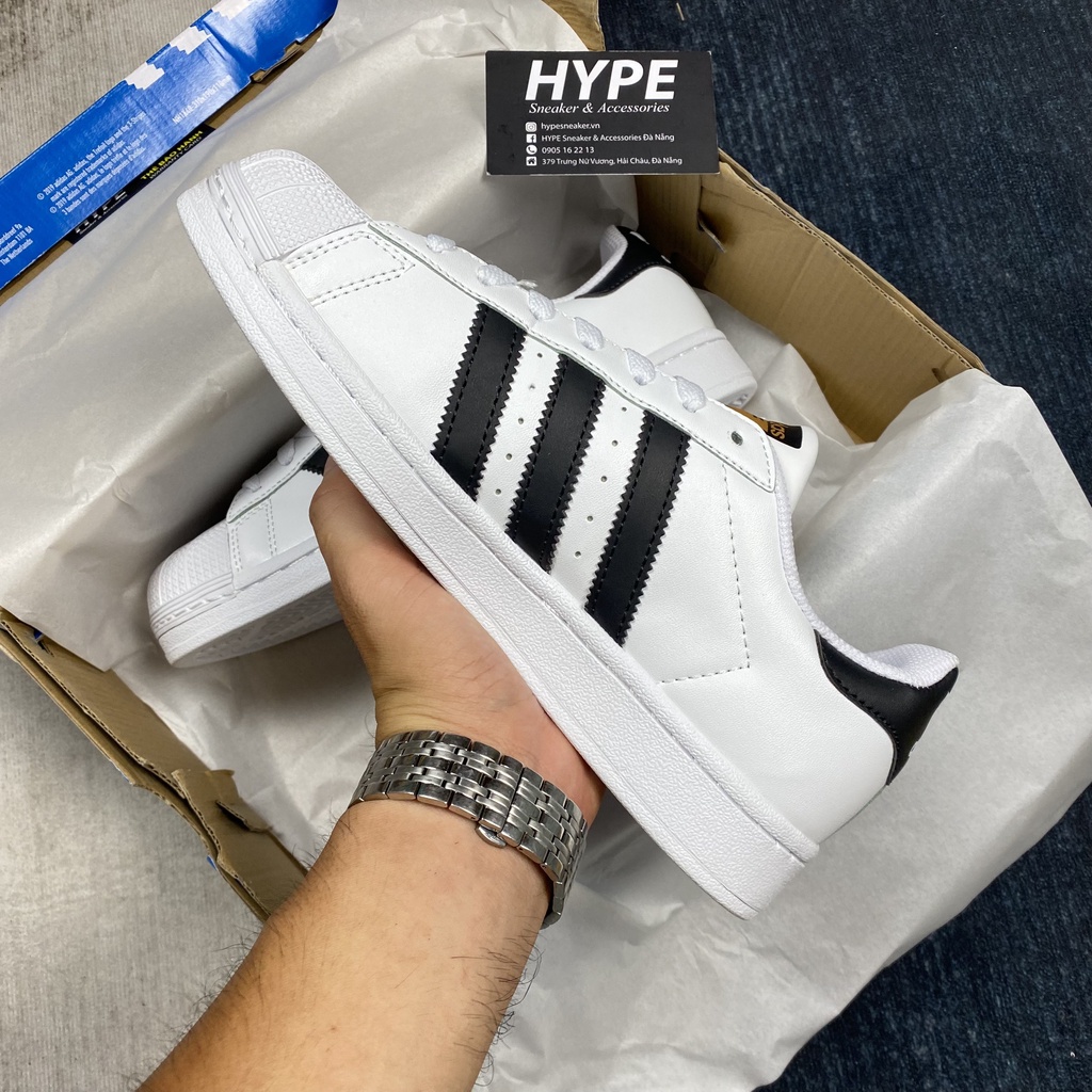 Giày Super Star White Black  - Phiên bản 1:1 chuẩn | Hype Sneaker