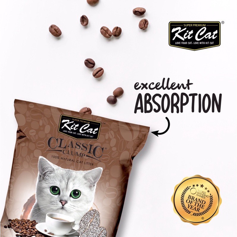 Cát đất sét vệ sinh cho mèo KIT CAT clumping 10L