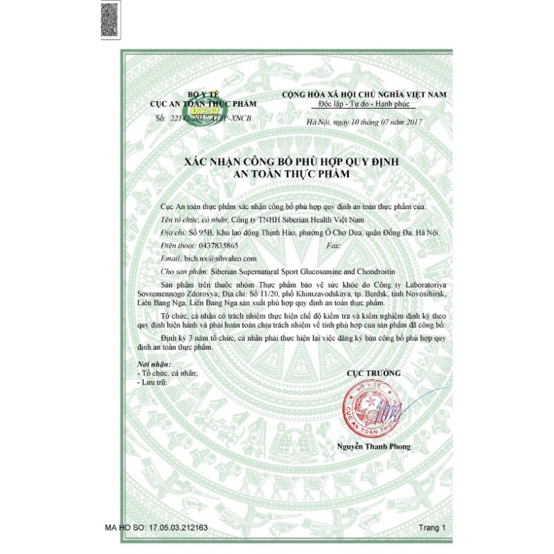 Supernatural sport Glucosamine and Chondroitin - Ngừa đau khớp Glucosamine and Chondroitin siberian – 120 viên