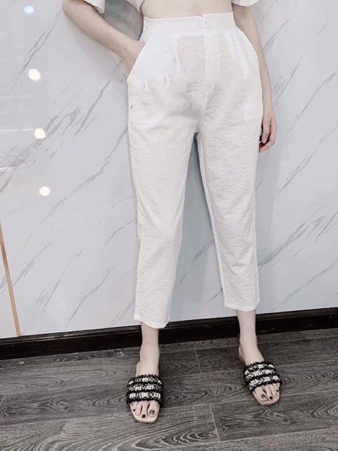 QUÂN BAGGY VẢI 9 TẤC (Chất đũi mát)